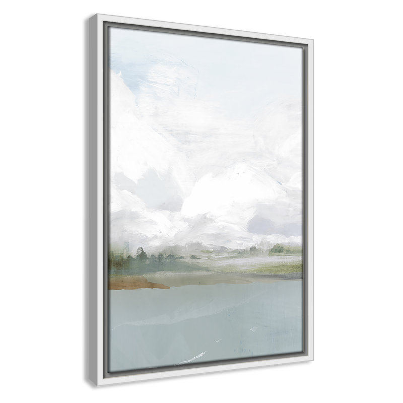 «All Shore - Floater Frame», reproduction d'art sur toile, H 19,5 po x l 13,5 po, Blanc