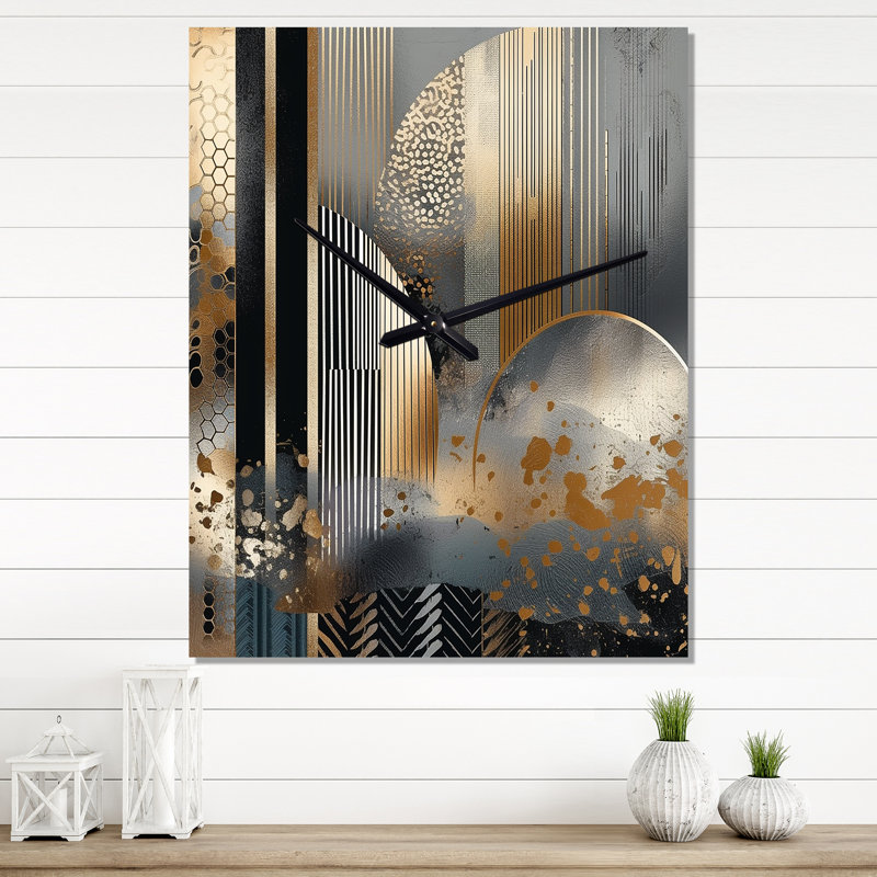 Horloge murale Ilsy - Kanav Shapes and Lines, Grand