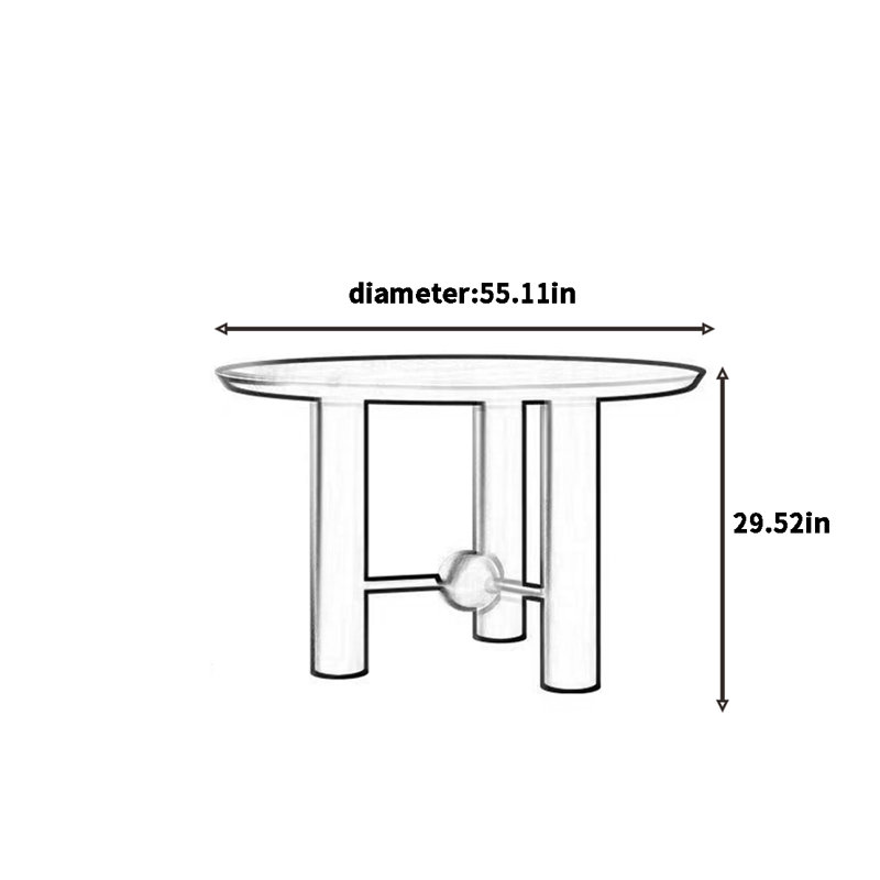 Table de salle à manger en bois de cire rétro français, H 29,52 po x L 55,11 po x l 55,11 po