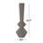 Cole And Grey Metal Art Deco Fluted Decorative Vase