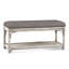 Summer Retreat Wicker Shelf Storage Bench-71425142-71425234