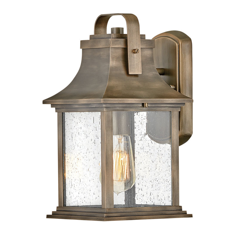 Sereia Aluminum Wall Light, Bronze, 16.75" H x 7.25" W x 8.25" D