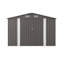 Grande remise en métal 10 x 12 pi avec double porte et deux fenêtres translucides pour l'extérieur