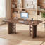 Bureau de direction 63 po, grand bureau d'ordinateur avec prise de courant-815030204