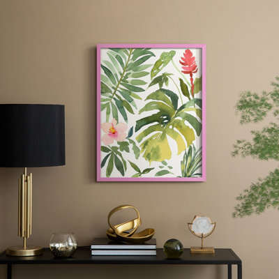 Tropical Farrago II, reproduction encadrée - bois massif