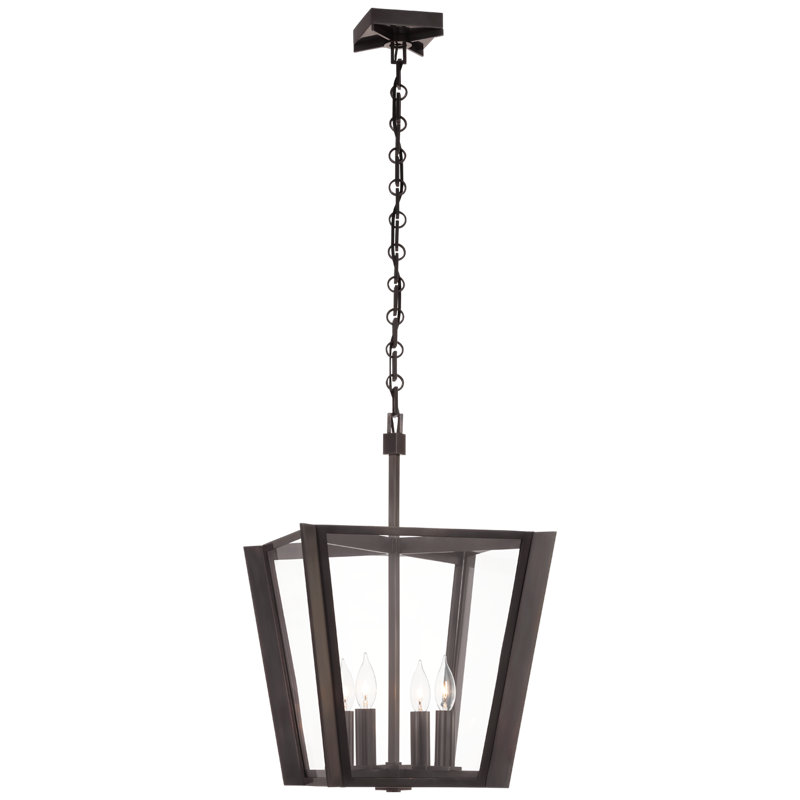 Palais 4 - Light Chandelier, Bronze, 22.25" H x 15" W x 15" D