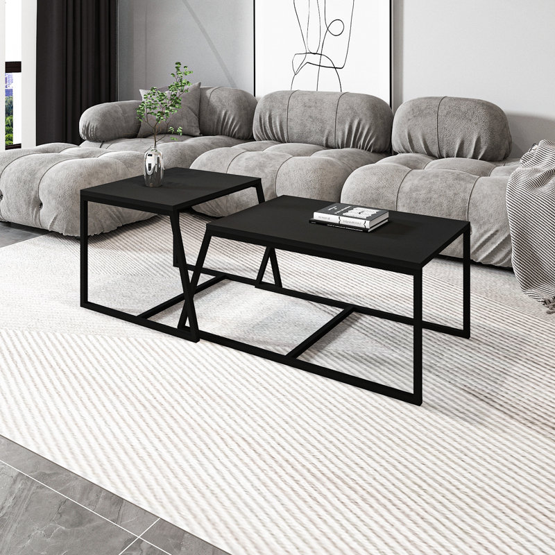 Muarem 2 - Piece Living Room Table Set, Anthracite