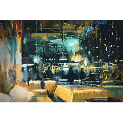 Caloundra Bar And Restaurant Interiors - Wrapped Canvas Painting