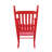 Wooden Porch Rocker Chair  Rose Red-293719183