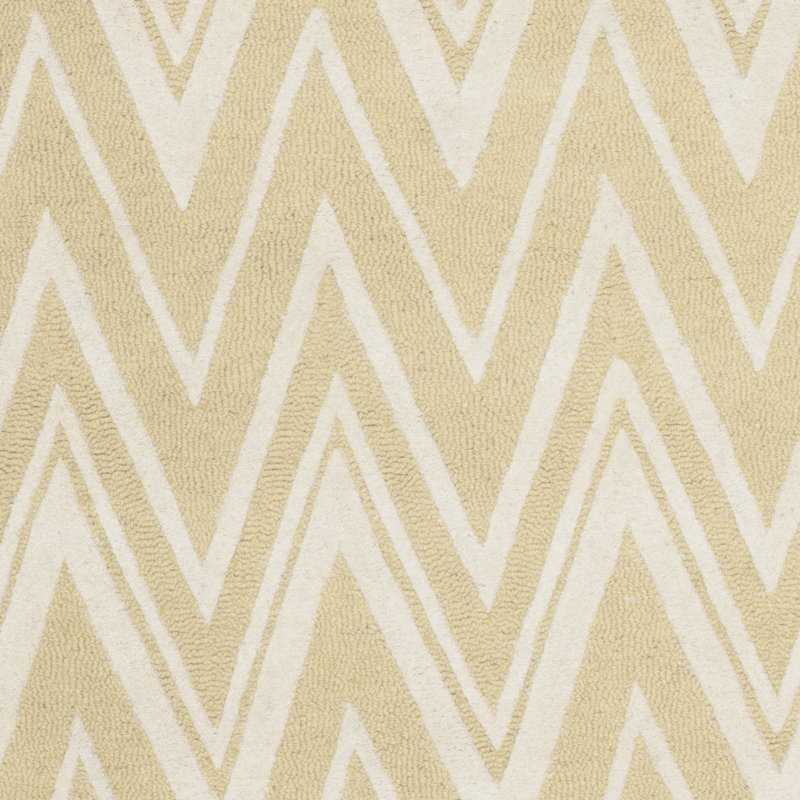 Sanyla Hand Tufted Wool Chevron Rug, Rectangle 2' x 3'