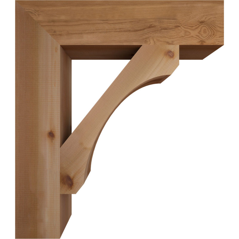 Support en bois rustique Legacy Block, Cèdre rouge, Lisse, H 32 po x l 5,5 po x P 28 po