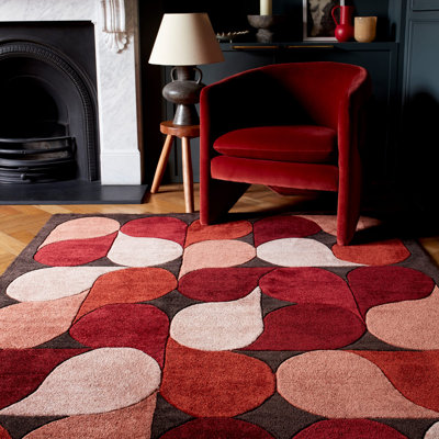 Modrok Abstract Recycled P.E.T Hand Woven Area Rug