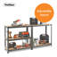 90cm W Steel Height -Adjustable Shelving Unit