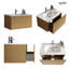 Ensemble de meuble-lavabo mural 30 po avec lavabo en céramique-113023100