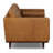 York 89" Full-Grain Genuine Leather Sofa