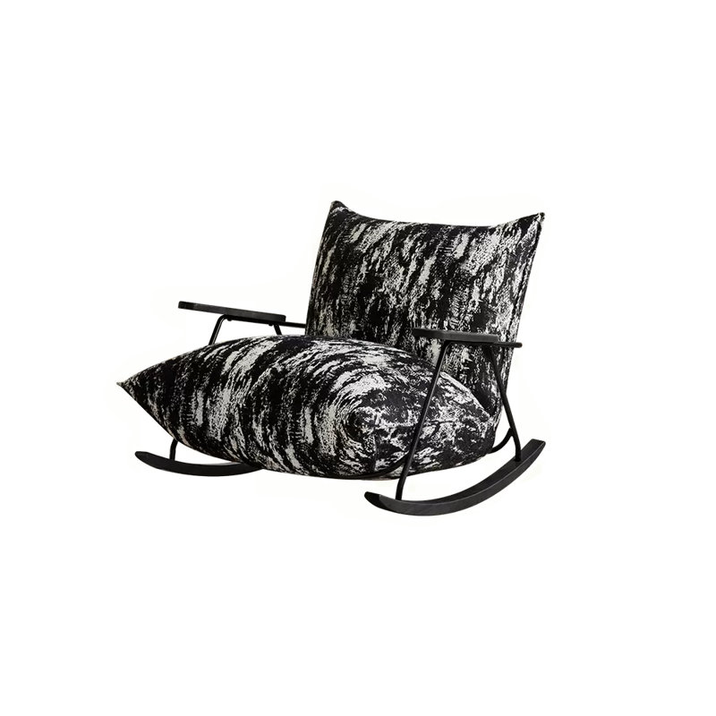 Chaise berçante Modern Home, Noir