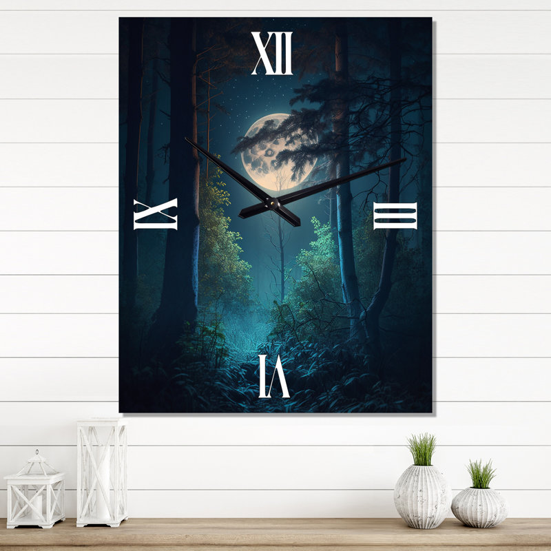 Pleine lune, horloge murale Mid Mid Forest, Petit