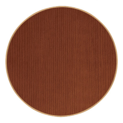 Machine Washable Solid Brown Area Rug