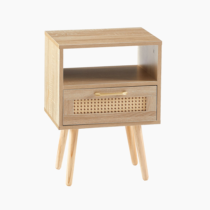 Table de chevet Slocomb, Naturel