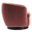 Fauteuil demi-tonneau pivotant rembourré Marcy-101378033