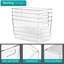 Paquet de 8 contenants de rangement empilables transparents avec couvercles pour la cuisine, le garde-manger et l'armoire Sorbus (grand, très grand)-128732760-128732759