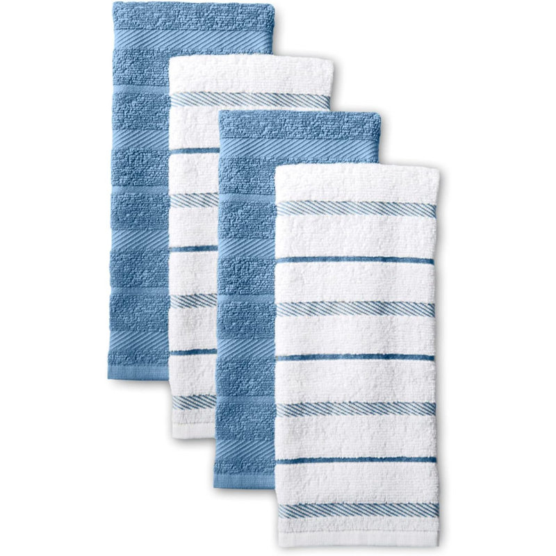 Albany Kitchen Towel 4-Pack Set, 16", Blue