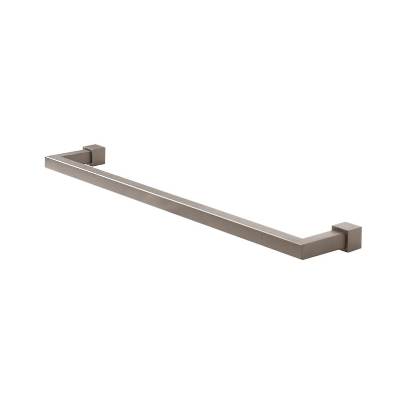 Quadro Towel Bar, Polished Stainless Steel, 0.88" H x 24.5" L x 3.25" D