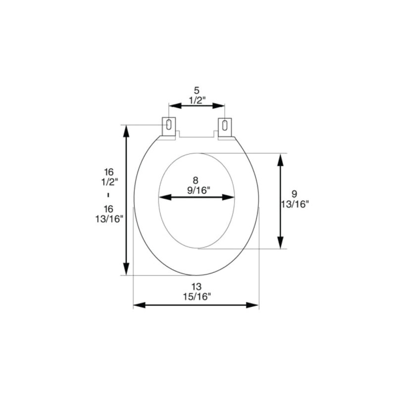 Round Toilet Seat and Lid, Linen/Biscuit