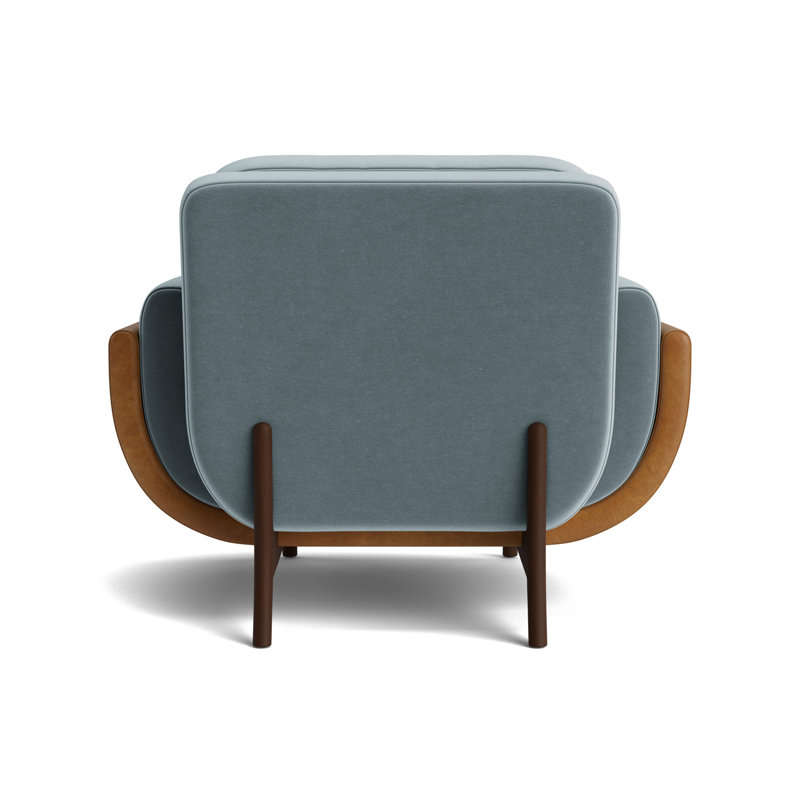 Regatta Chair, Performance Velvet - Harbor/Bedford - Saddle, Sienna