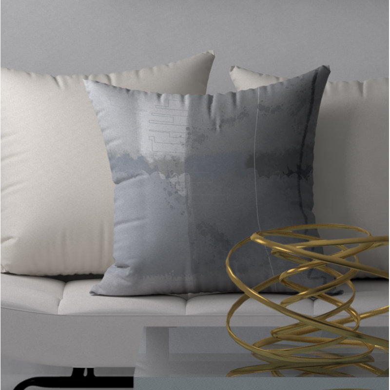  Superbe housse de coussin décorative carrée et insert, 20 po x 20 po