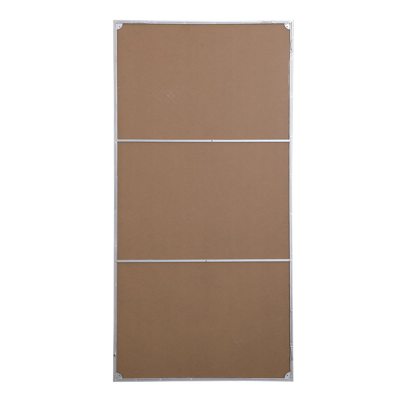 Miroir mural Sabine, 72 po x 36 po, Argent
