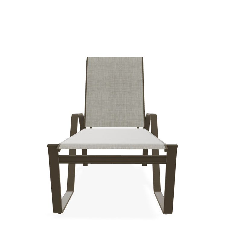 Holna Outdoor Rust-Resistant Metal Chaise Lounge