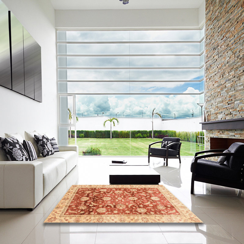Tapis abstrait moderne 3886, Carré 8 pi