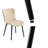 Modern Dining Chairs, PU Leather Kitchen Side Chairs With Sturdy Metal Legs & Non-Slip Feet Perfect For Dining Room, Restaurant, Cafe-591026164-591026170