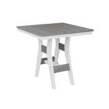 Berlin Gardens Harbor Regular Top With White Base Square Bar Table