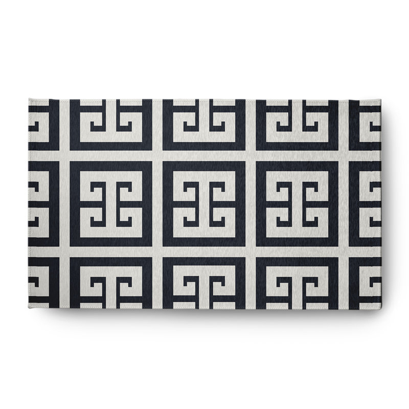 Tapis noir / blanc Subline, Rectangle 3 pi x 5 pi