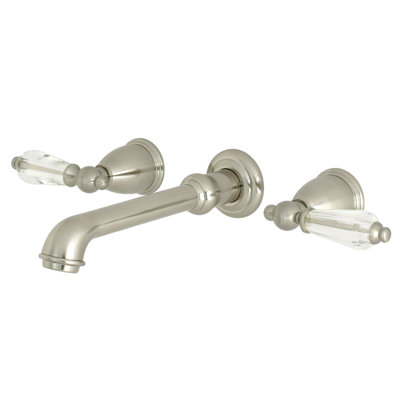 Robinet de salle de bain mural 3 trous Kingston Brass Wilshire