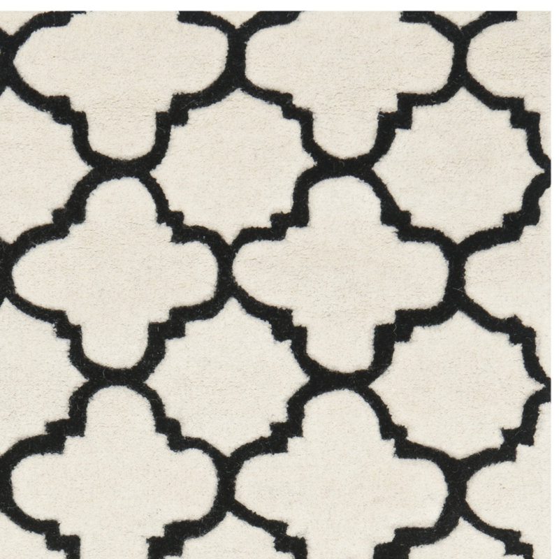 Vaughn Geometric Wool Hand Woven Area Rug, Rectangle 91 x 152cm