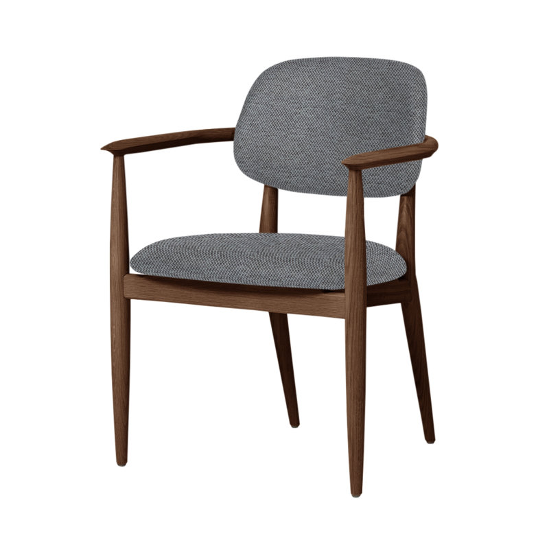 Chaise Slow de Space Copenhagen, Noyer naturel, Ère CSE45