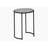Accent Table, Side, Round, End, Nightstand, Lamp, Grey Laminate, Black Metal, Contemporary, Modern