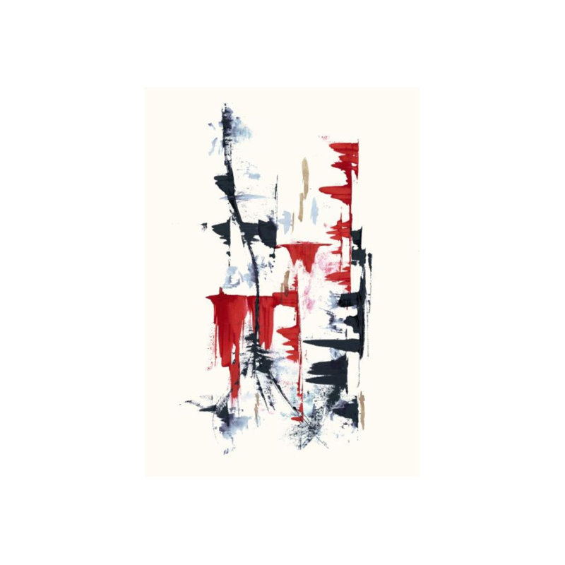 Down Shift II Painting by Dylan Grey, 56" H x 40" W x 1.5" D, Image Brush Gel