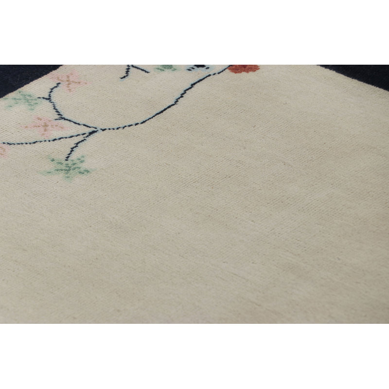 Hand Knotted Wool Area Rug