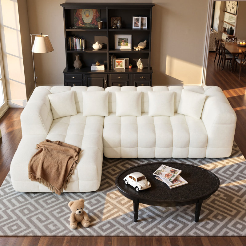 Canapé modulaire Boneless Couch, Polyester beige