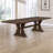 Demone Auburn 126" Large Solid Wood Dining Table Set-100965056