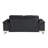 Black Modern Genuine Leather Loveseat-33133429