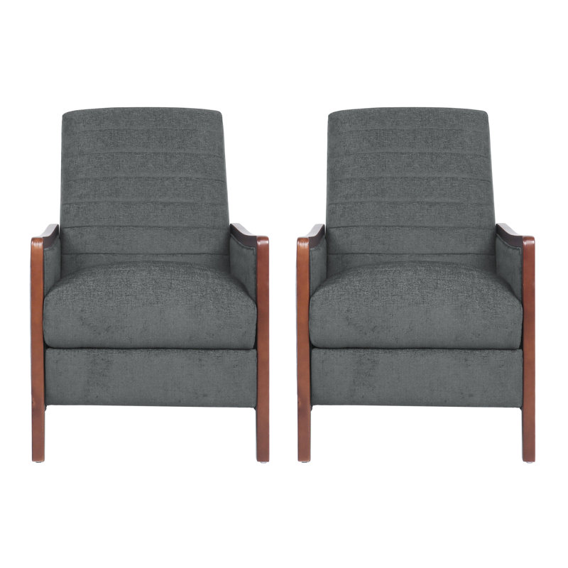 Kylisia Upholstered Recliner, Gray 100% Polyester