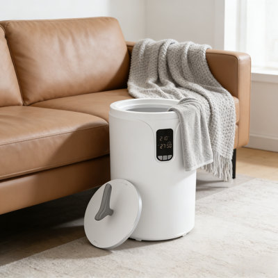 Luxury Large Towel Warmer Bucket - Auto Shut-Off, Fits 2 Oversized 40"X70" Towels/Bathrobes/Blankets