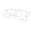 Canapé modulaire réversible en velours côtelé-129205067-129205069