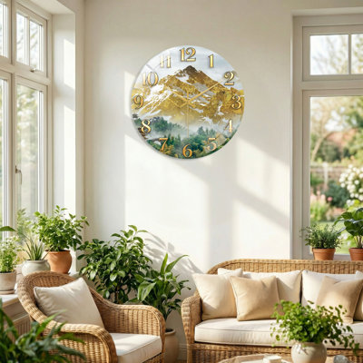 Horloge murale en verre