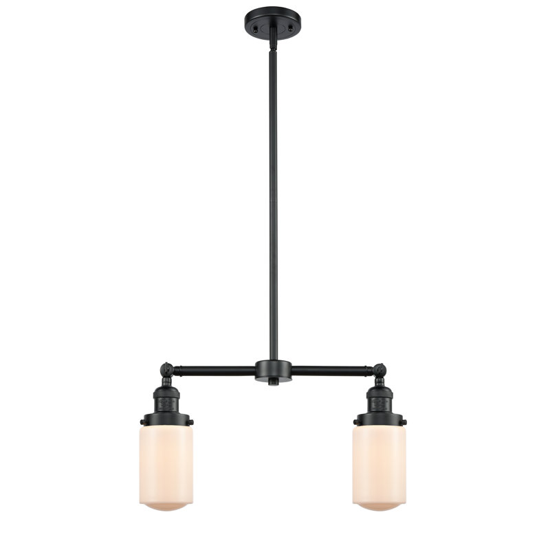 Saroyan 2 - Light Kitchen Island Pendant, Matte White, Oil Rubbed Bronze